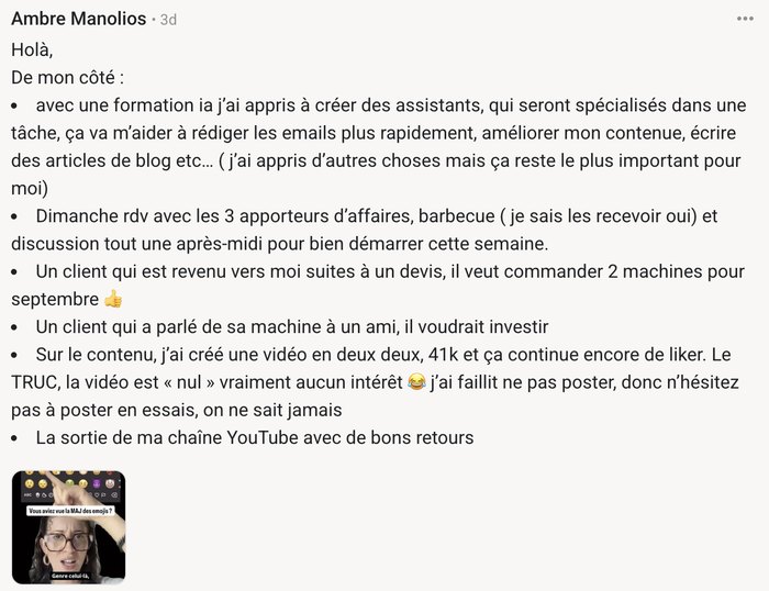 Témoignage client